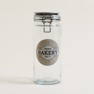 FRASCO HERMETICO DE VIDRIO REDONDO BAKERY 1300 ML - Bazar