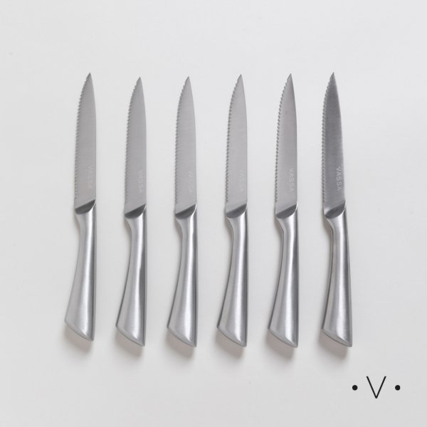 SET X 6 CUCHILLOS PARA CARNE 24 CM
