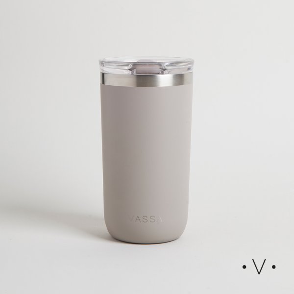 VASO TÉRMICO DE ACERO INOXIDABLE GRIS 470ML