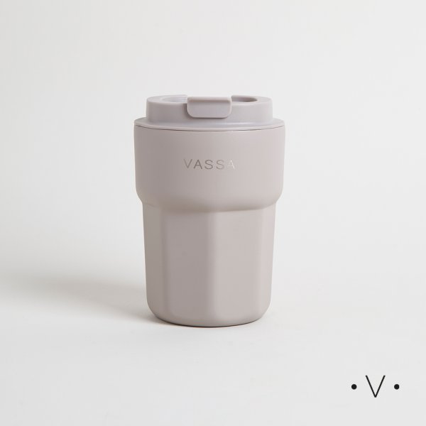 VASO TÉRMICO DE ACERO INOXIDABLE GRIS 350ML