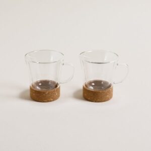 SET X 2 MUGS REINE DOBLE VIDRIO 290 ML - Bazar
