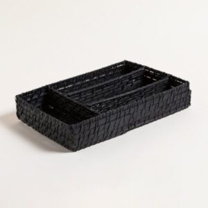 CUBIERTERO VINH NEGRO 35X25 CM - Bazar