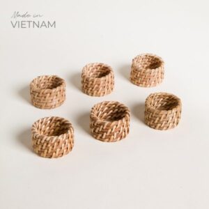 SET X 6 PORTA SERVILLETAS VINH NATURAL - Bazar