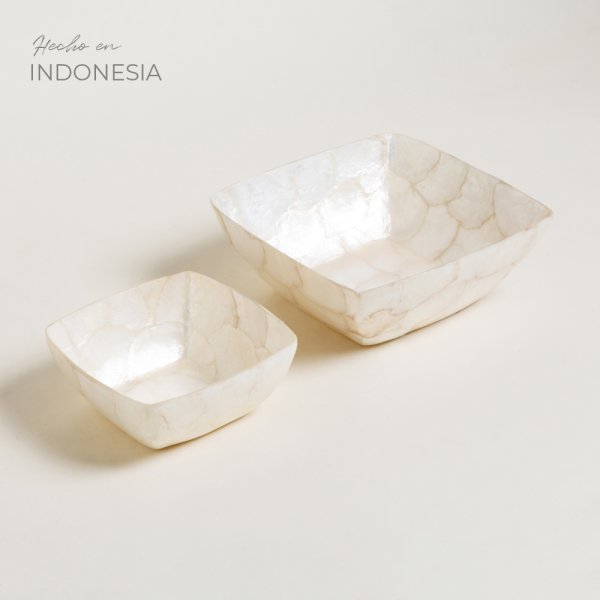 SET X 2 BOWLS RECTANGULARES PANAY 14X10 / 20X15 CM