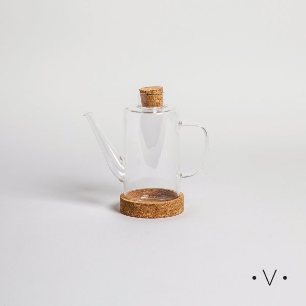 ACEITERA/VINAGRERA CILINDRICA CON ASA 350 ML *VASSA