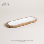 BANDEJA DE MADERA ESMALTADA SAHA 35X13 CM