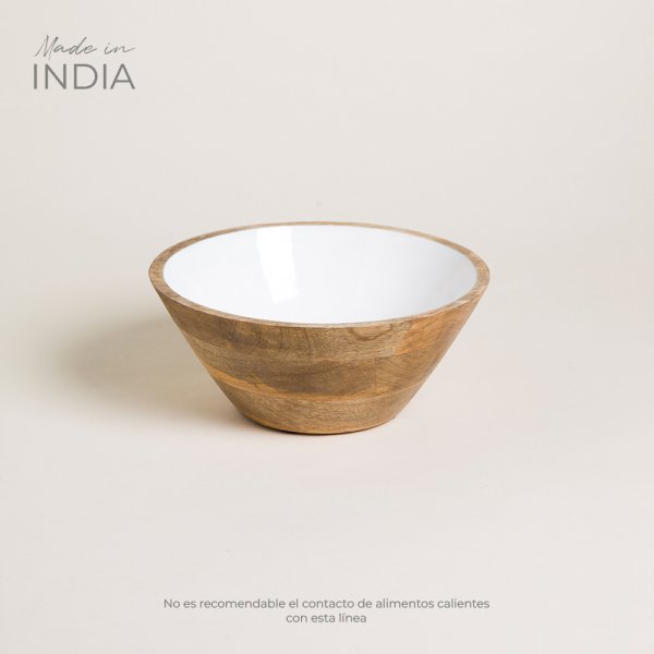 BOWL DE MADERA ESMALTADA SAHA 1800 ML