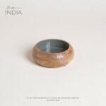 MINI BOWL DE MADERA ESMALTADA SAHA GREY 200 ML