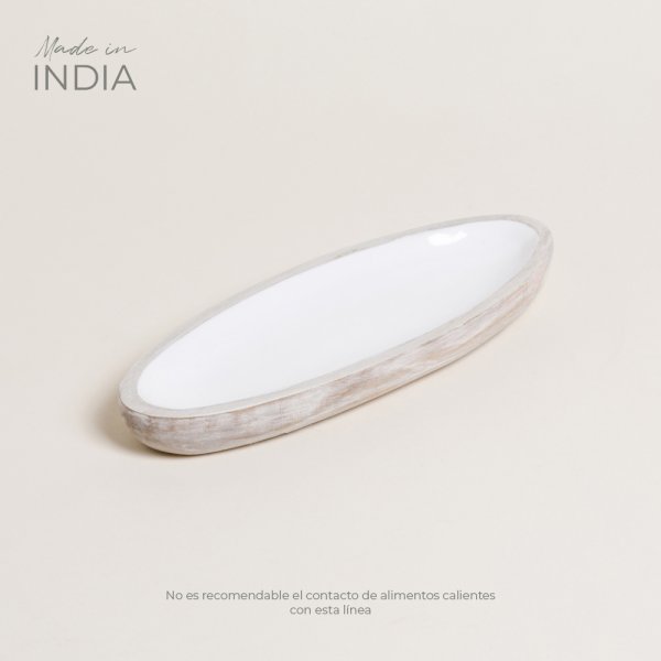 BANDEJA OVAL SHANDAR 28X11 CM