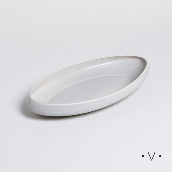 BANDEJA OVALADA BELLAGIO 36X19 CM *VASSA