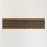 CAMINO TEJIDO YUTE Y NEGRO 30X120 CM
