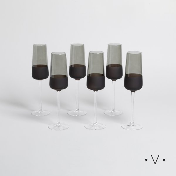 SET X 6 COPAS DE CHAMPAGNE MALMO 240 ML