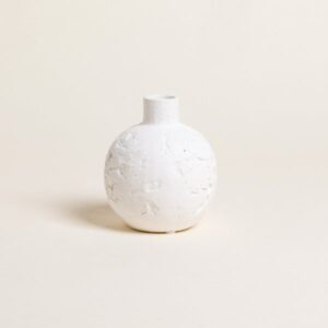 TINAJA JHARI WHITE 12X10 CM - Bazar