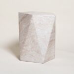 MESA DE ARRIME TRAVERTINO 45,5X40,5 CM