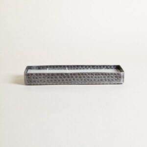 VELA RECTANGULAR ÉCLAT METAL 29X9 CM - Bazar