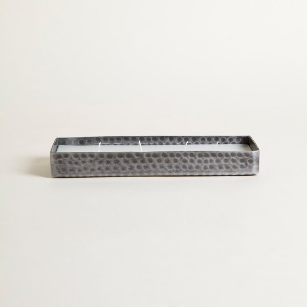 VELA RECTANGULAR ÉCLAT METAL 29X9 CM