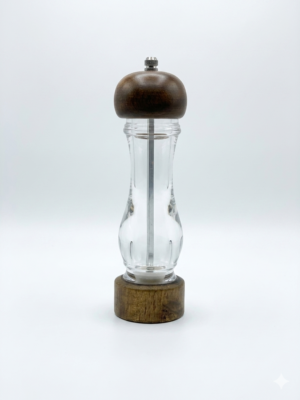 Pimentero de Acrilico con Madera 22cm - Bazar