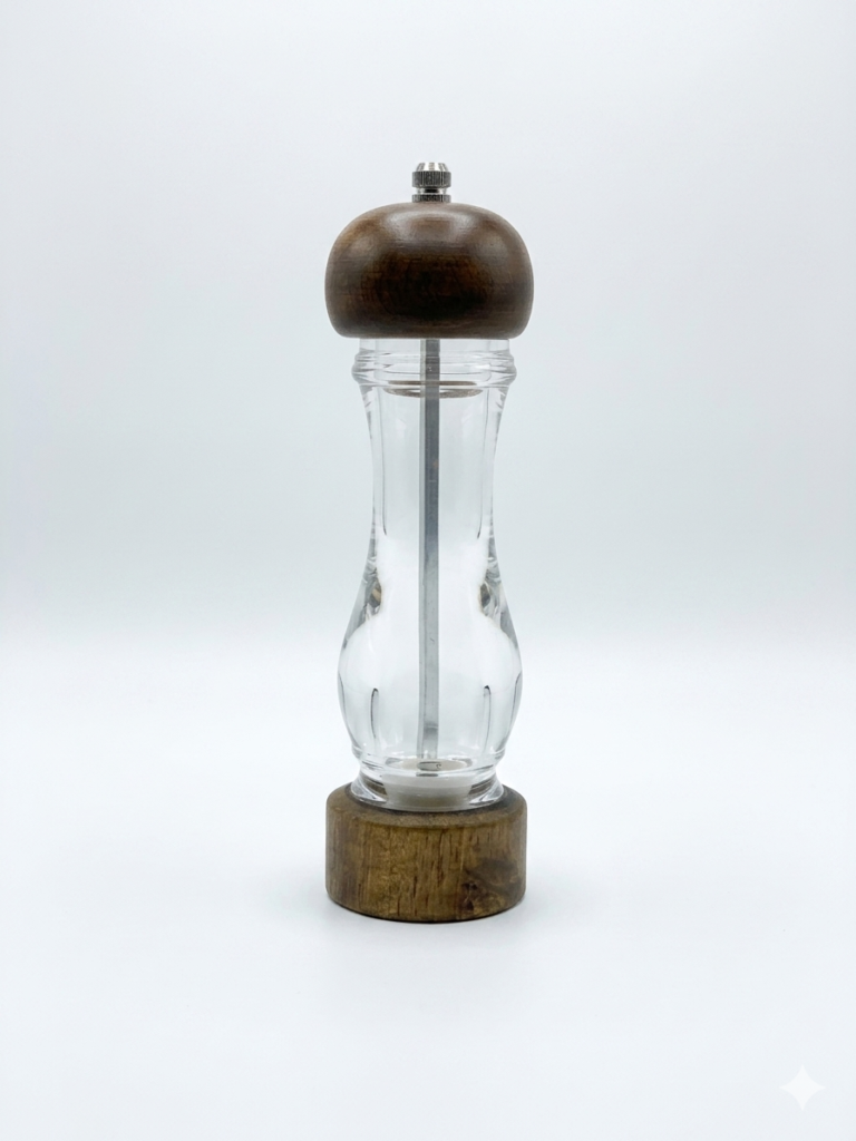 Pimentero de Acrilico con Madera 22cm