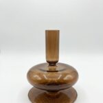 Portavela Vidrio Marrón 12x10cm