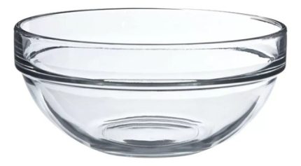 Bowls ensaladera vidrio tipo Pyrex 14 cm 500 cc